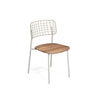 Lyze chair Aluminium + Teak / 2 stuks