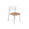 Lyze chair Aluminium + Teak / 2 stuks