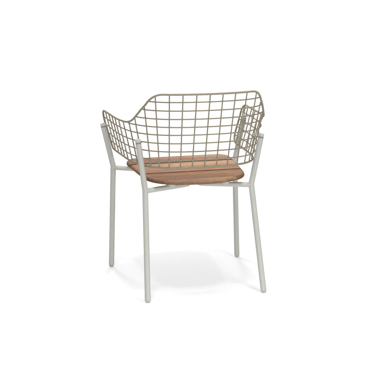 Lyze armchair Aluminium + Teak / 2 stuks