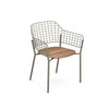 Lyze armchair Aluminium + Teak / 2 stuks