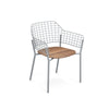 Lyze armchair Aluminium + Teak / 2 stuks