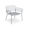 Lyze Lounge chair Aluminium / 2 stuks
