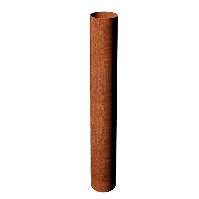 Rookkanalen diameter 200mm - Corten/Black