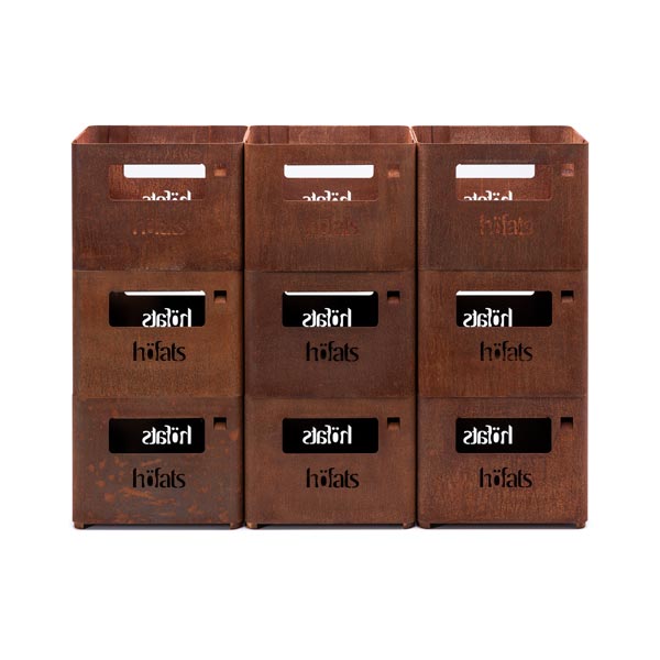 Beer-Box - Corten/Black