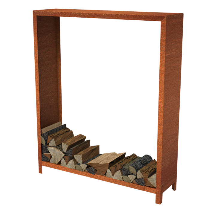 Logg Houtopslag hoog - Corten