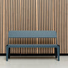 Bended Bench with backrest