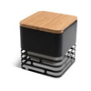 Cube Fire Basket Black