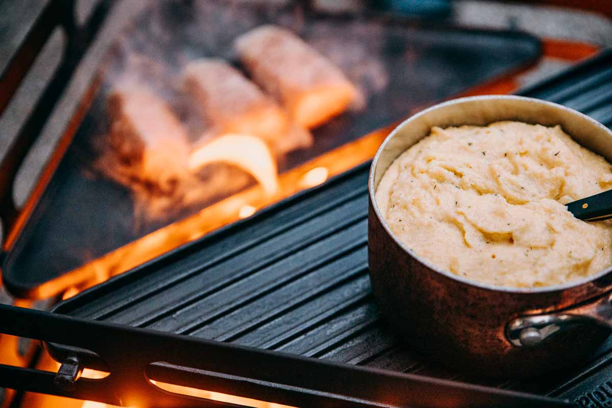 Cube Fire Basket Cortenstaal