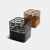 Cube Fire Basket Black