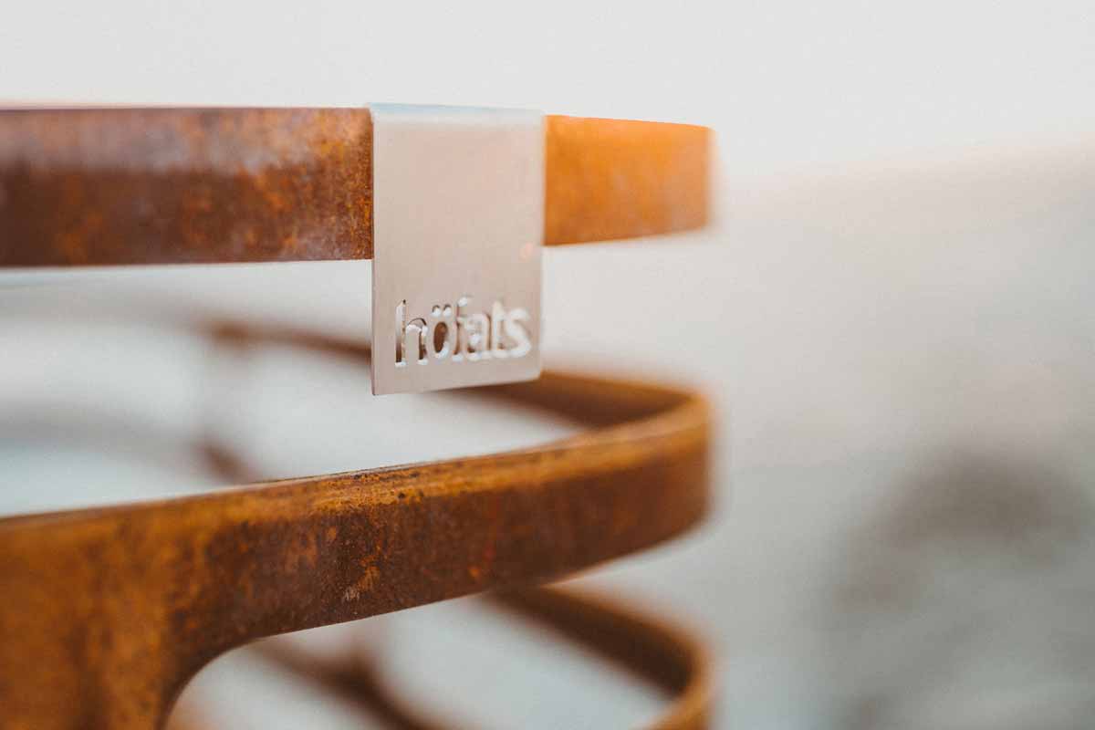 Cube Fire Basket Cortenstaal