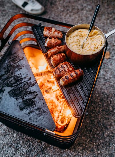 Cube Fire Basket Black