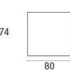 Darwin opklapbare vierkant tafel - 2 sizes