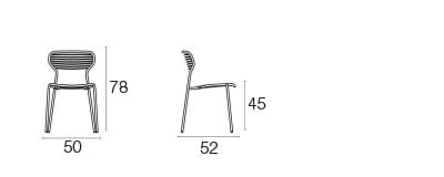 Apero chair / 2 stuks
