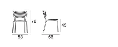 Mom chair / 2 stuks - Indian brown