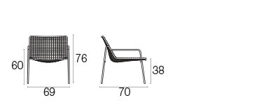 Rio R50 lounge chair / 2 stuks