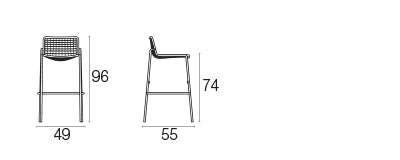 Rio R50 barkruk / 2 stuks