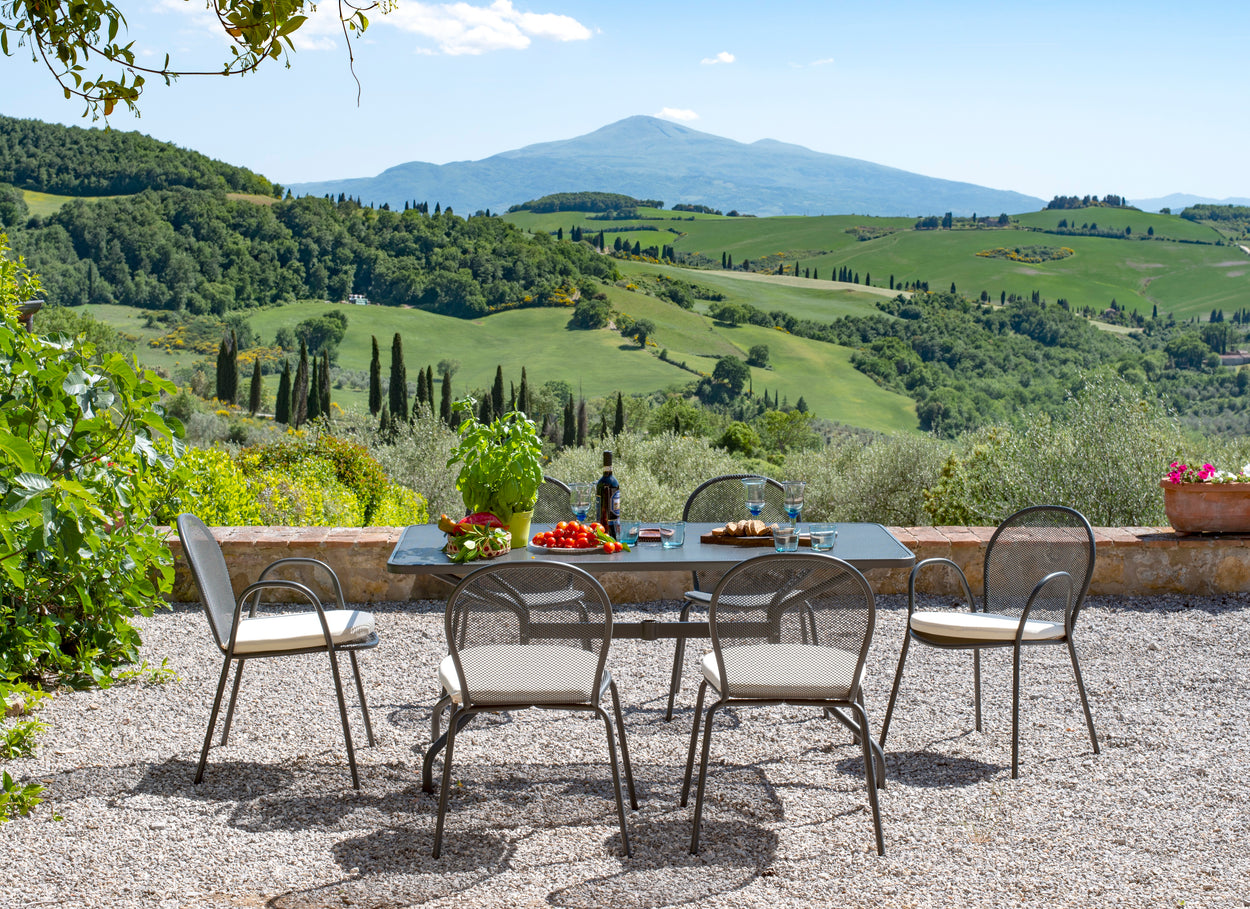 Set Nova tafel 80x80 / Ronda Armchair x2