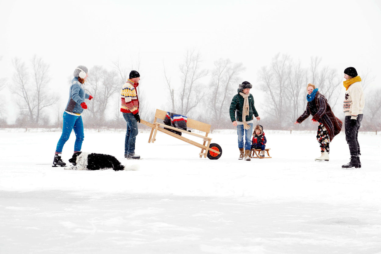 Wheelbench / Kruiwagenbank - Eiken Hout
