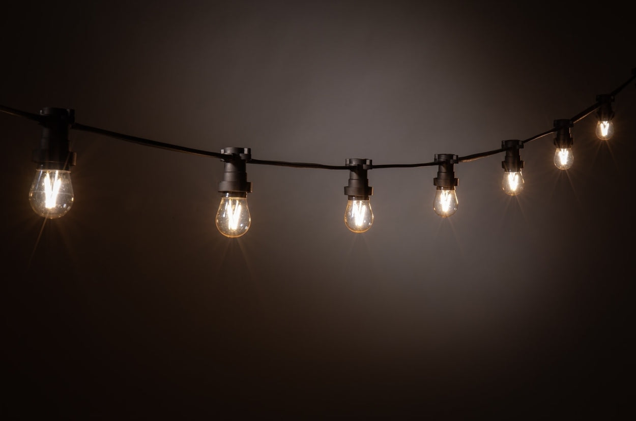 Lichtsnoer zwart excl. lampen - 3 sizes