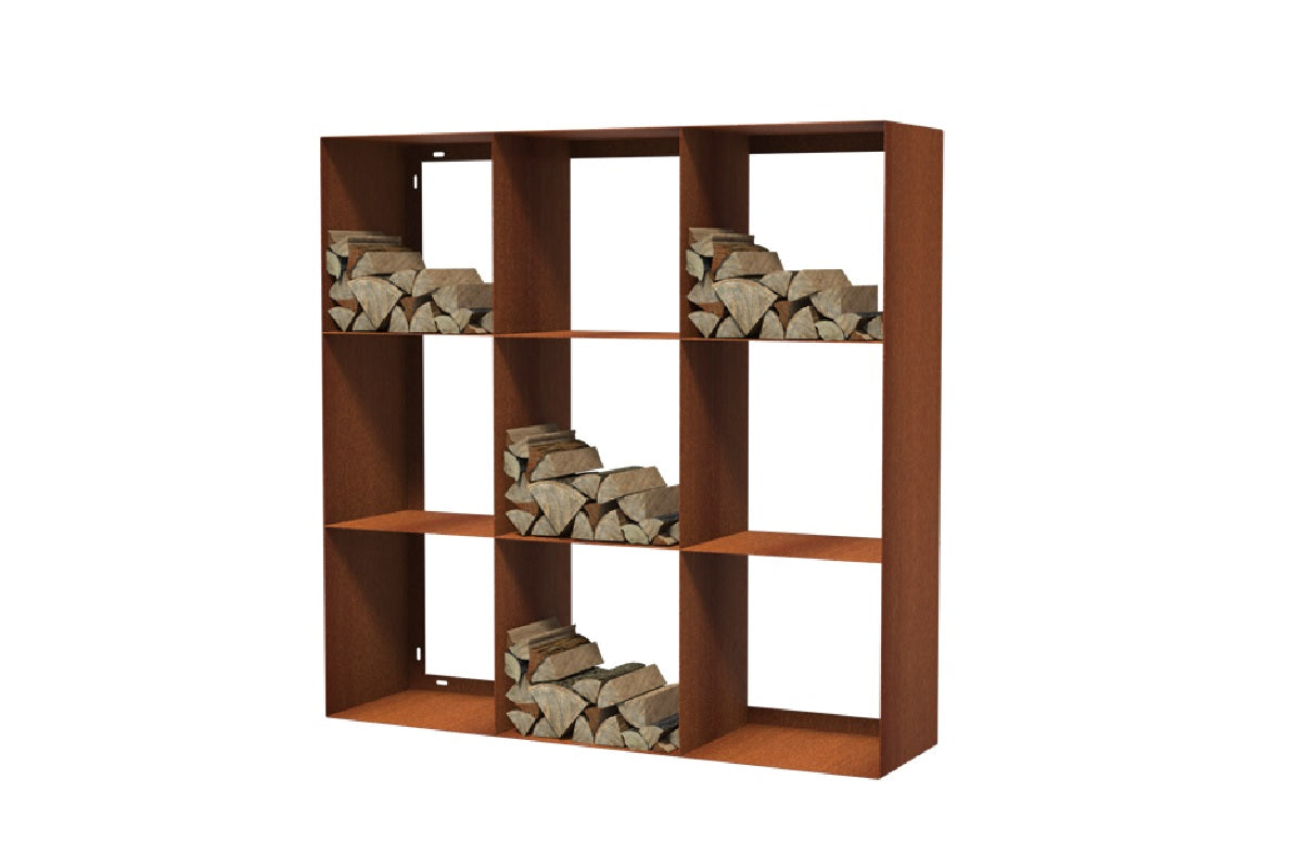 Houtopslag Wandmontage - 9 legvlakken