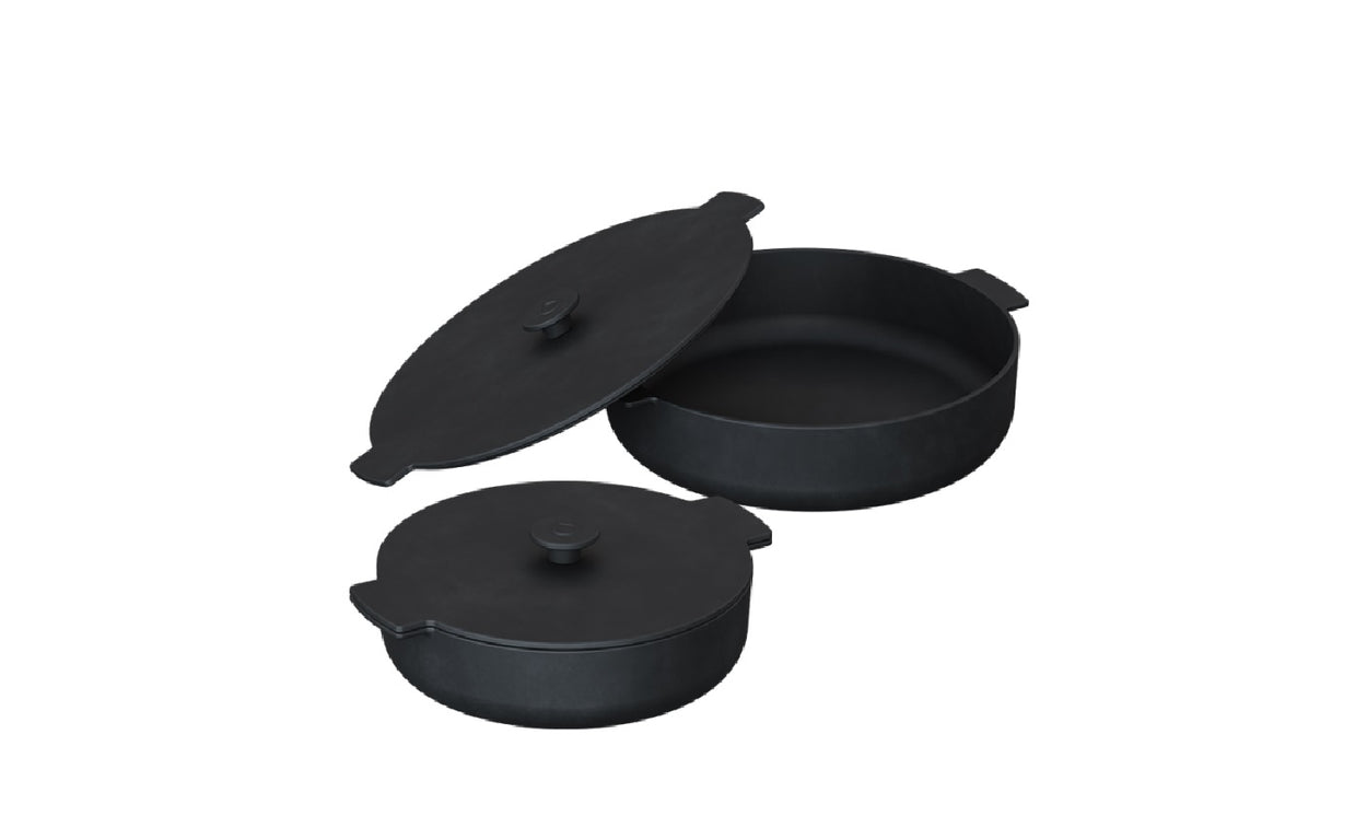 Set Cast iron Gietijzeren braadpannen 21-26