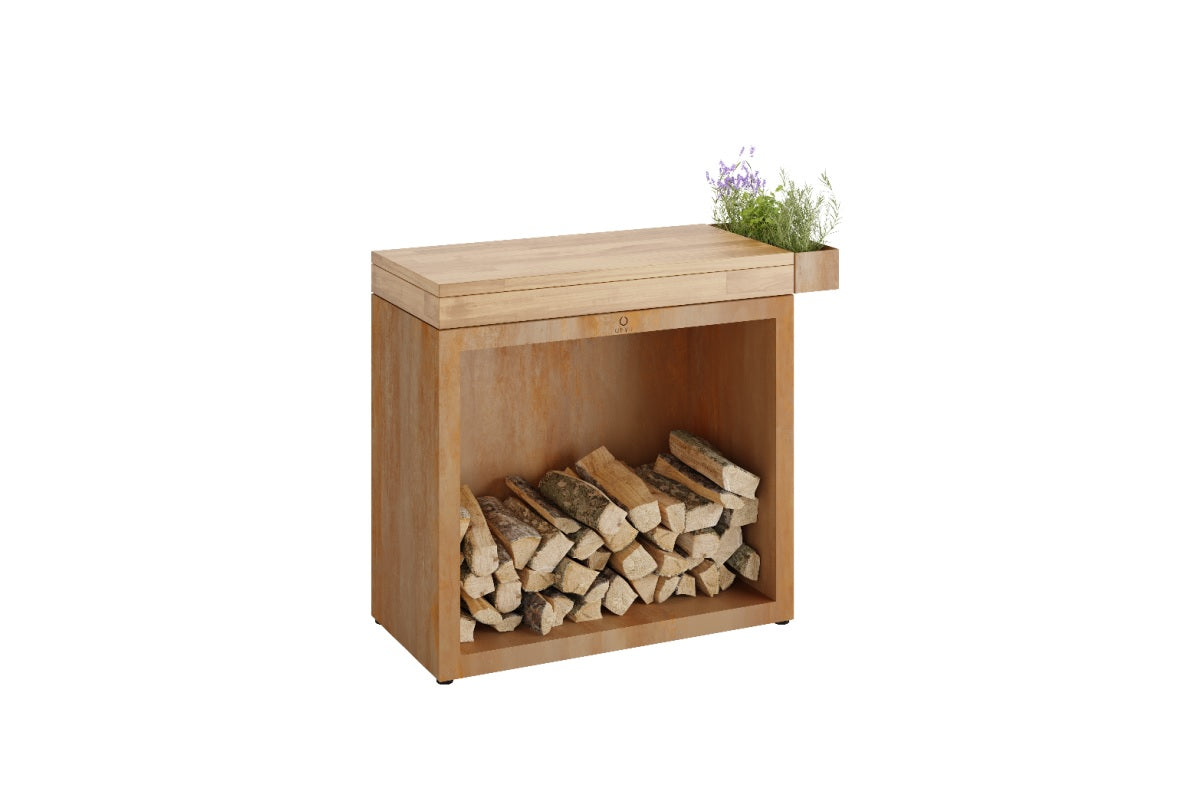 Butcher Block Storage 90 - Corten