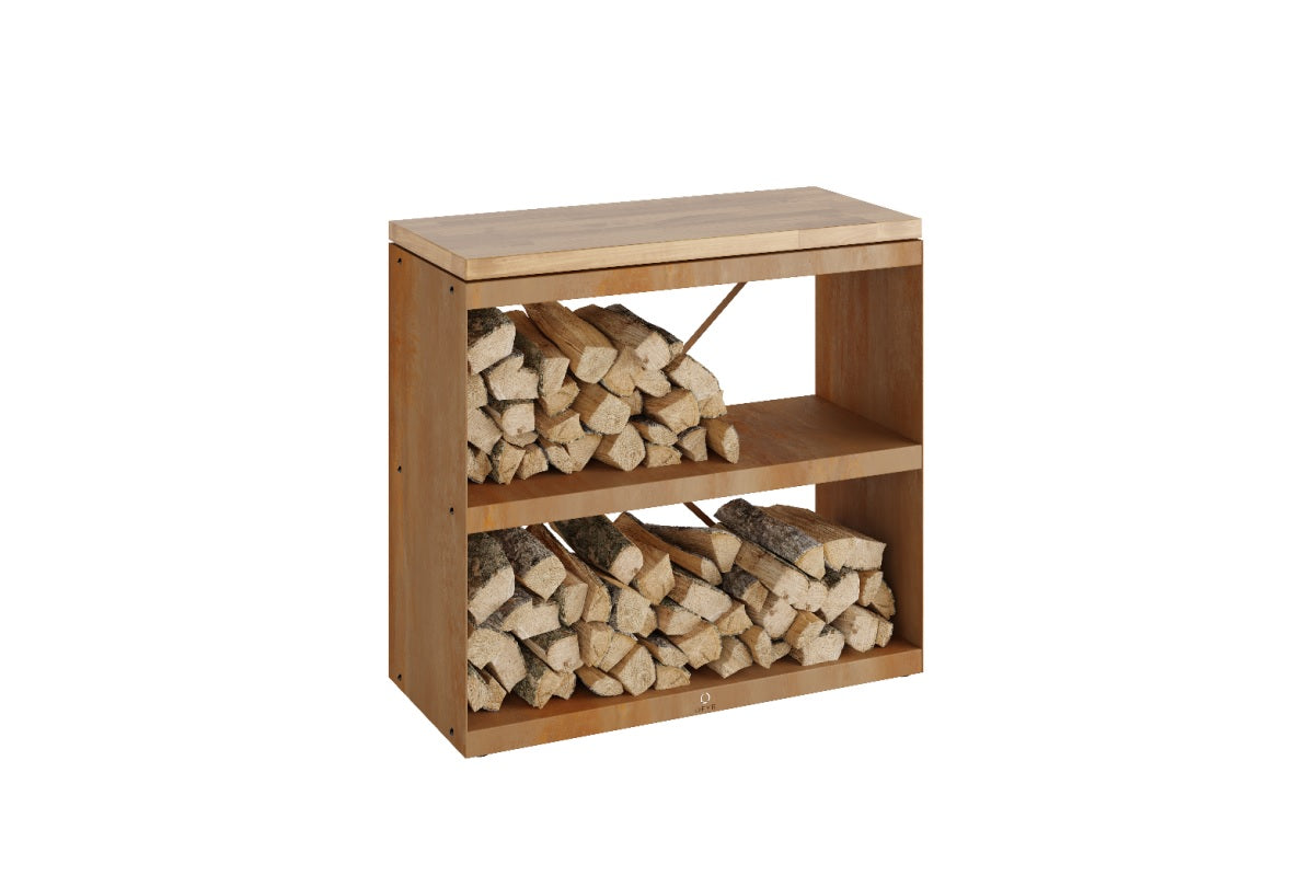 Wood Storage Dressoir - Corten/Black