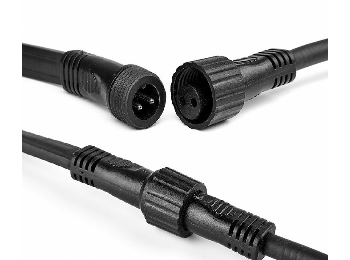 Lichtsnoer zwart excl. lampen - 3 sizes