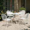Set Cambi tafel rond Ø120 + x4 Round chair - White