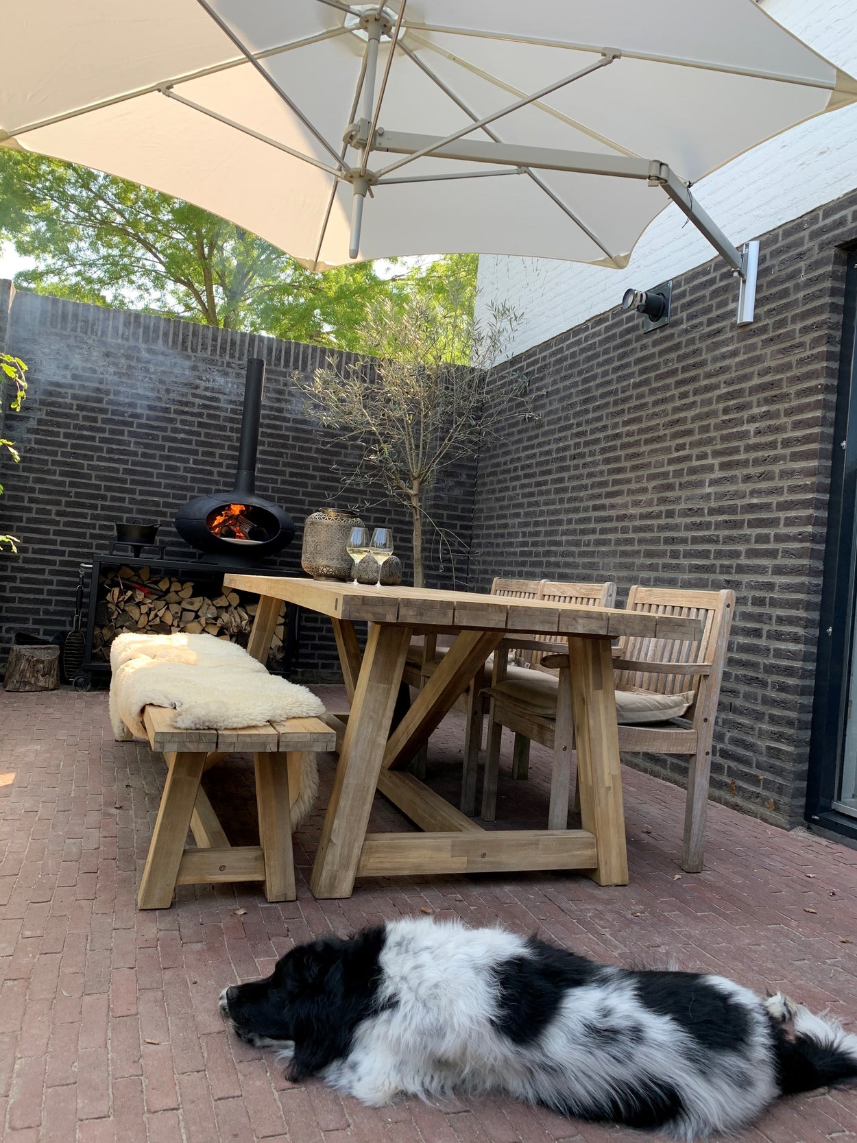 Paraflex standaard - WALL muurparasol - Vierkant