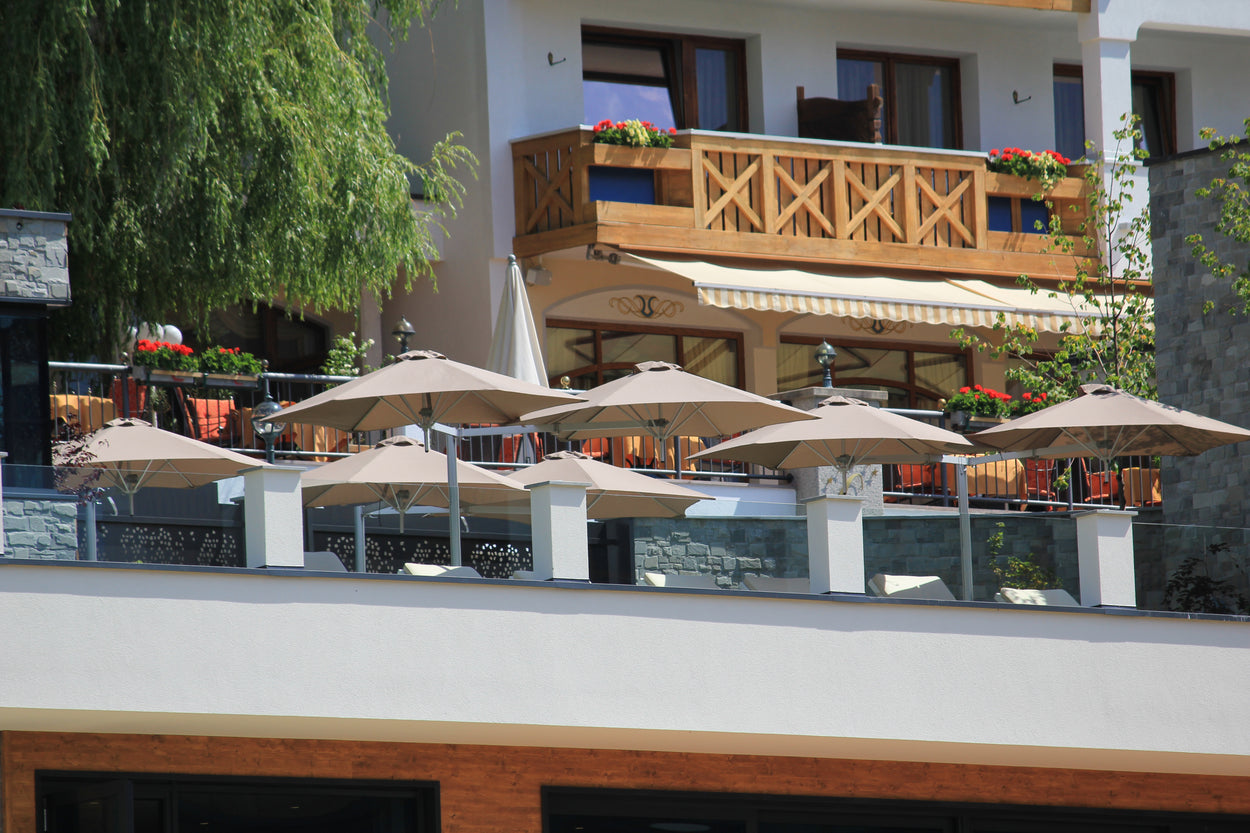 Paraflex standaard - DUO parasol - Rond