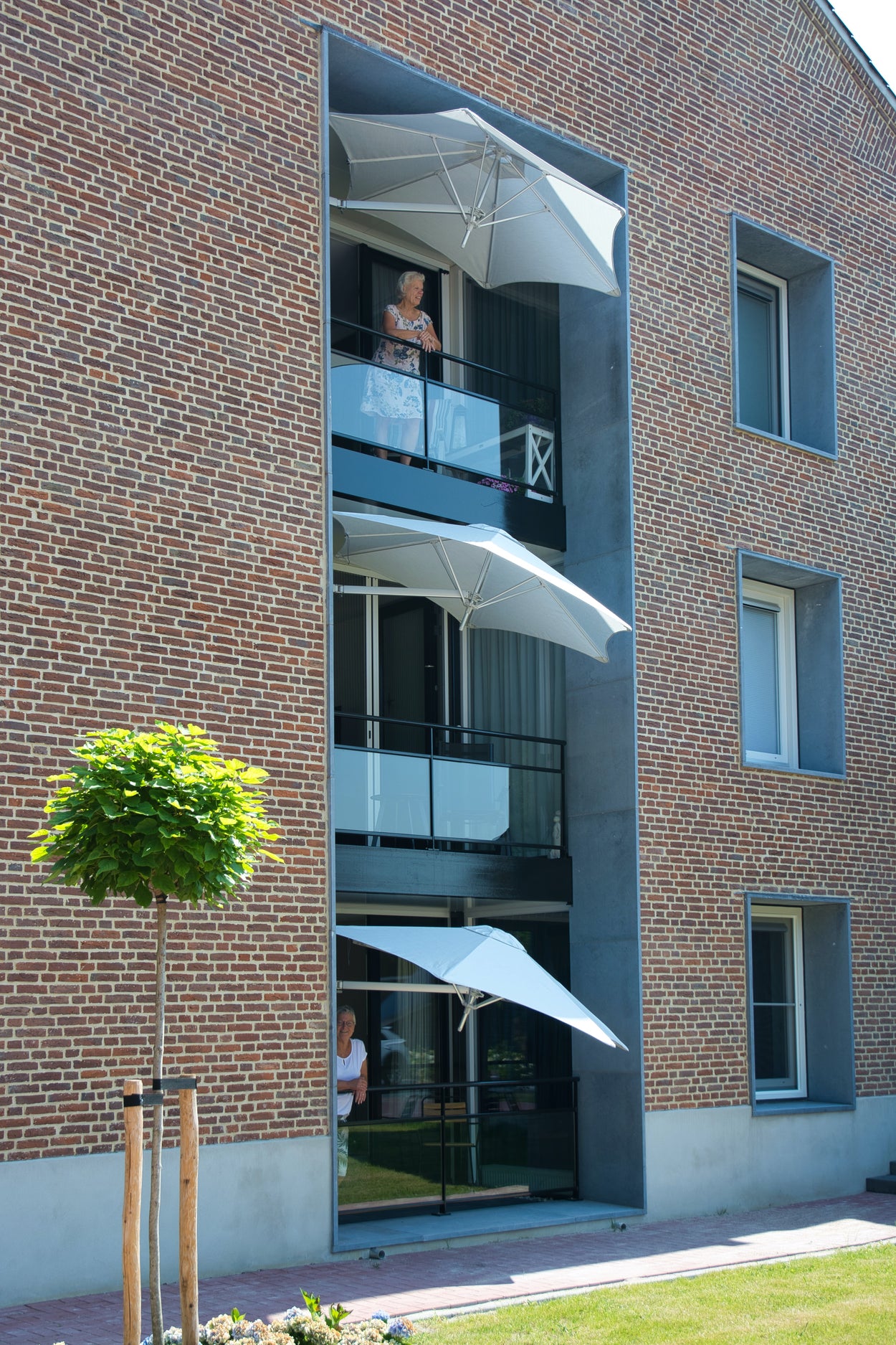 Paraflex standaard - WALL muurparasol - Vierkant