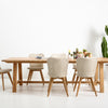 Lena Dining chair teak base