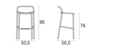 Yard Barkruk Aluminium / 2 stuks