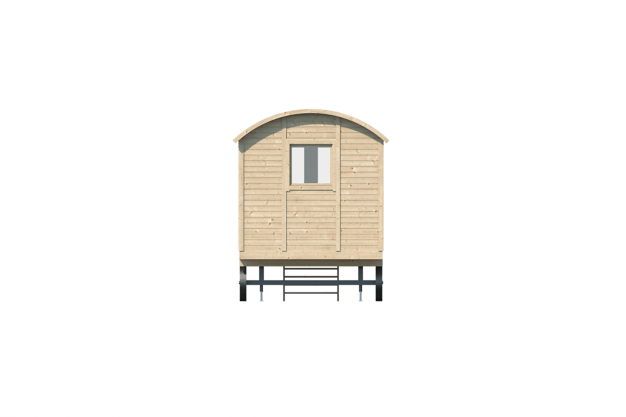 Pipowagen PADDY 480cm incl. veranda bouwpakket