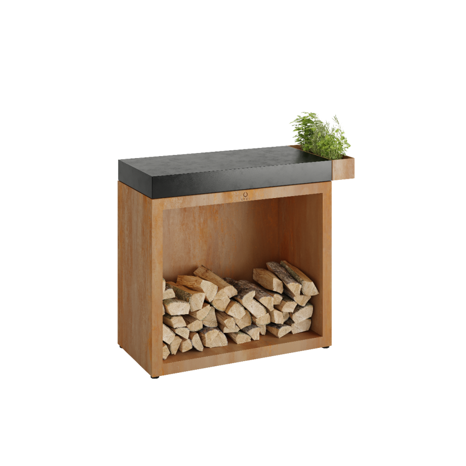 Butcher Block Storage 90 - Corten