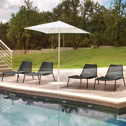 Round Stackable sunbed - Black