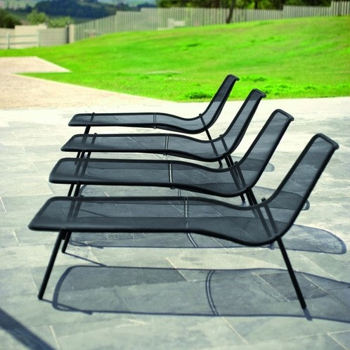 Round Stackable sunbed - Black
