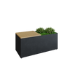 Herb Garden Bench - Corten/Black