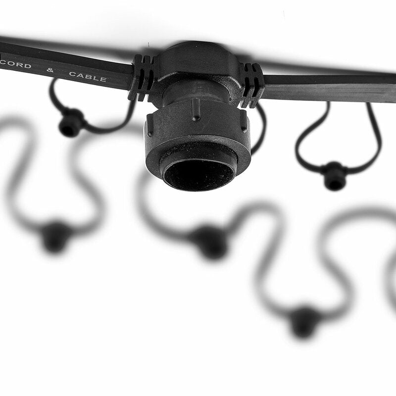 Lichtsnoer zwart excl. lampen - 3 sizes