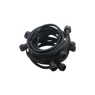 Lichtsnoer zwart excl. lampen - 3 sizes