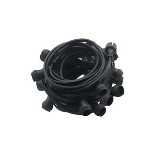 Lichtsnoer zwart excl. lampen - 3 sizes