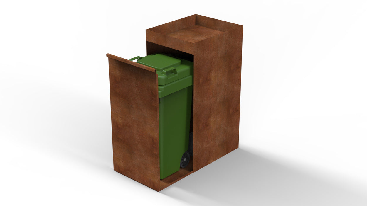 Afvalcontainer 240L met kruidentuin - 3 kleuren