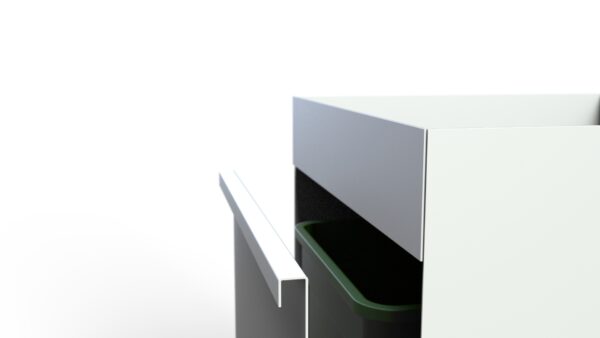 Afvalbak 70L enkel - 3 kleuren