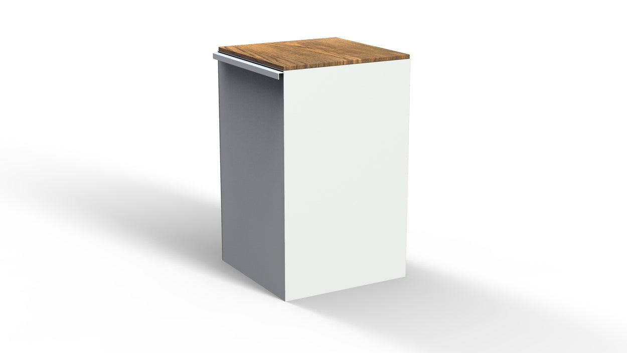 Afvalbak 70L enkel - 3 kleuren