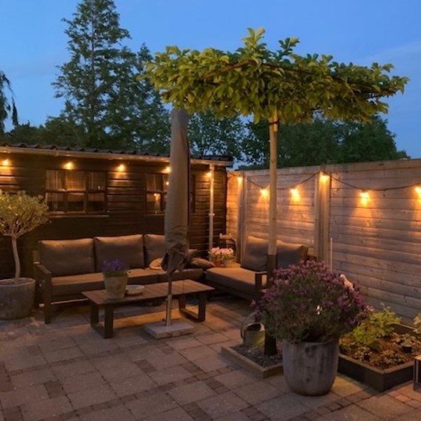 Lichtsnoer zwart excl. lampen - 3 sizes