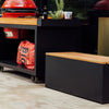 Garden Bench - Corten/Black