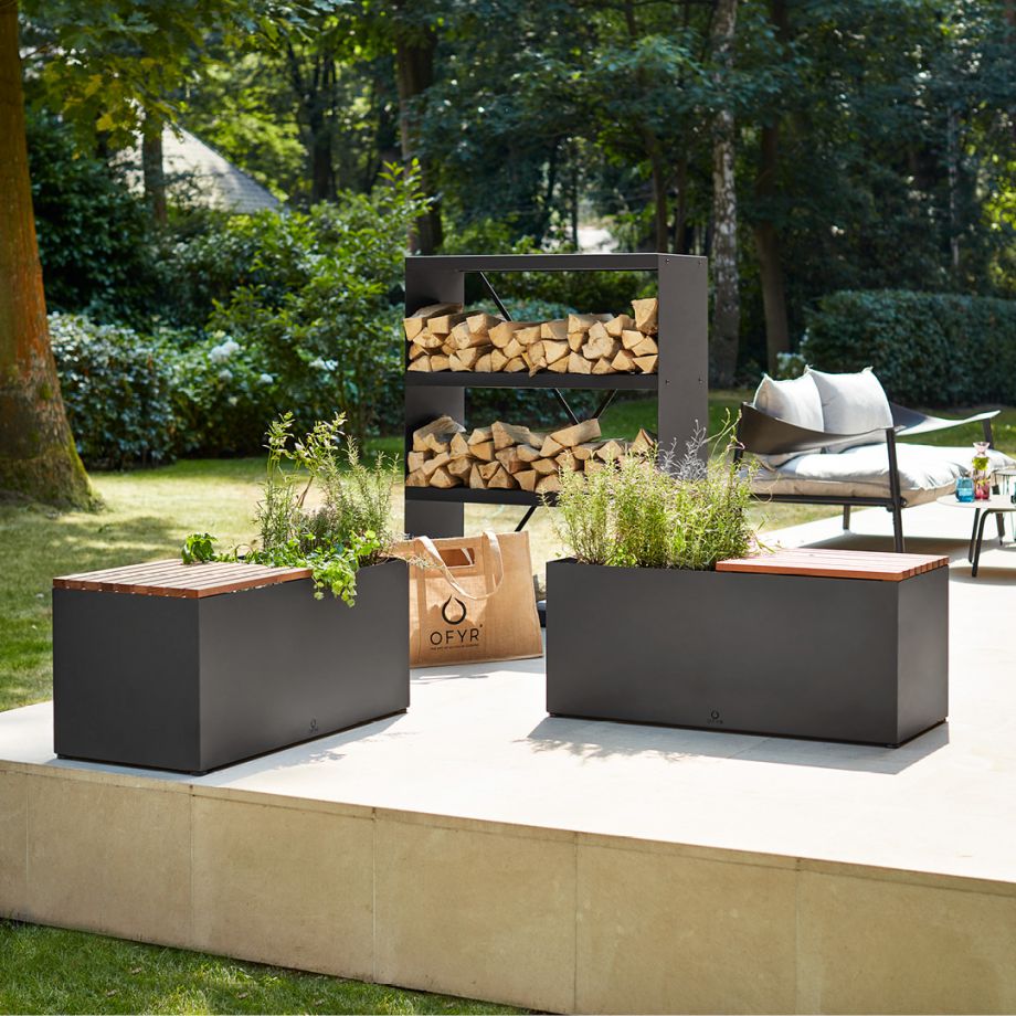 Herb Garden Bench - Black