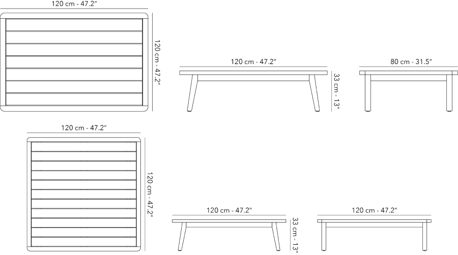 Flexx Coffee table - 2 sizes