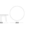 David Coffee table, Ø68